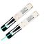 Cavo di collegamento diretto QSFP+ - Velocità 40Gbps - Moduli QSFP+ su entrambe le estremità - Ideale per lo Stacking tra Switch - 5 Metri - Cavo Ottico