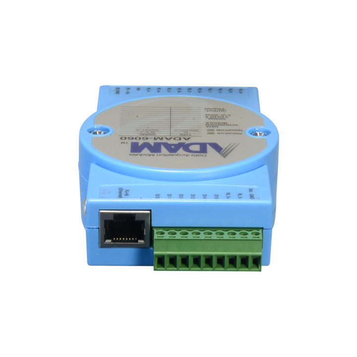 Data acquisition and control module - 6 digital inputs / 6 relay outputs - Protocols: Modbus/TCP, TCP/IP, UDP, HTTP,... - Possibility of creating analog control rules - Integrated web server - 1 Ethernet port 10/ 100 Base-TX