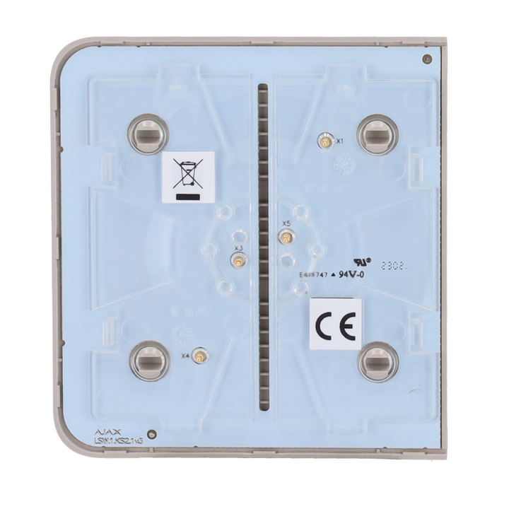 Ajax - LightSwitch SideButton - Light Switch Touch Panel - Compatible with AJ-LIGHTCORE-1G / -2W - LED Backlight - Touchless Side Touch Panel - Olive Color