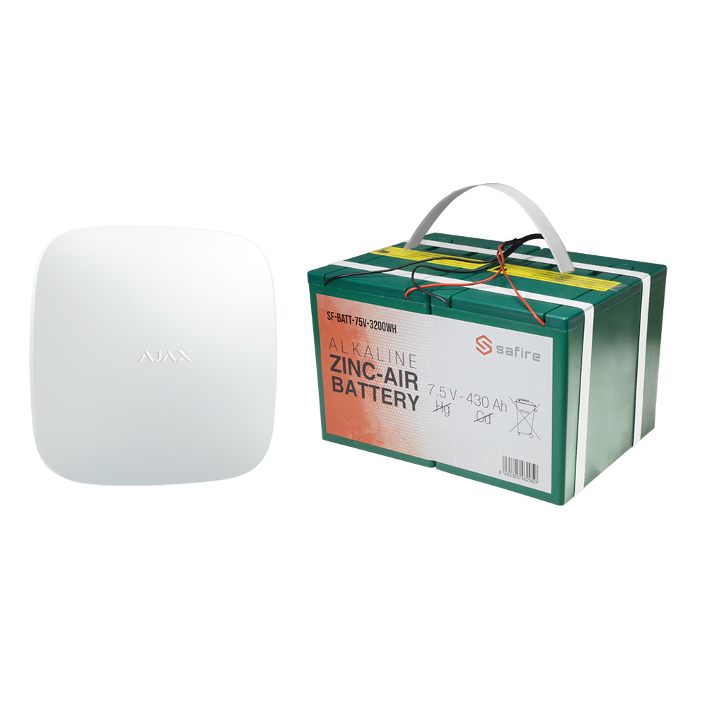 Kit di allarme stand-alone - Hub 2 da 6V e batteria a lunga durata - facile installazione - Durata fino a 12 mesi - Batteria non ricaricabile - Ideale per case vuote - Innowatt
