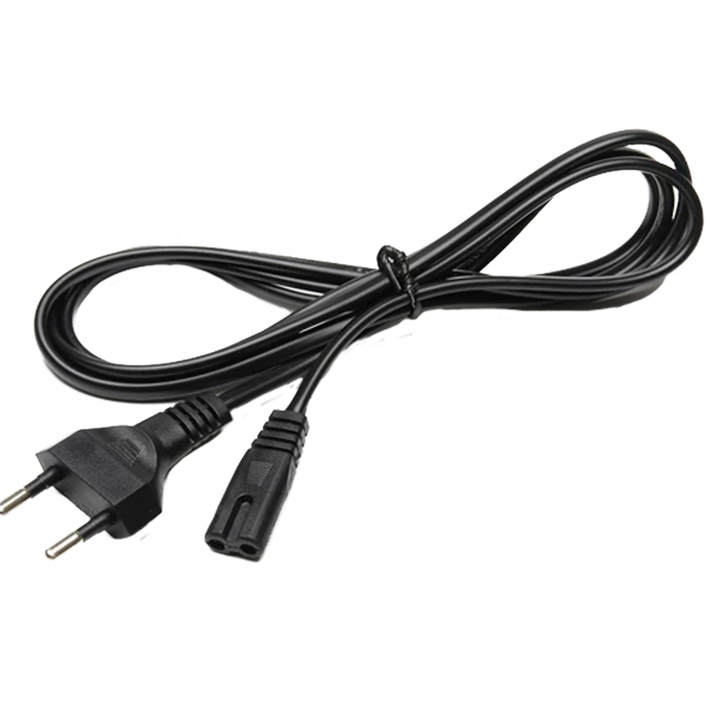 Power Cord - AC Adapter - Compatible with Type F plugs - 250VAC / 2.5A - 150cm long