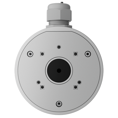 Caja de conexiones - Para cámaras Bullet, Domo y Turret Ajax - Apto para uso exterior - Instalación en techo o pared - Incluye prensacable - Color blanco