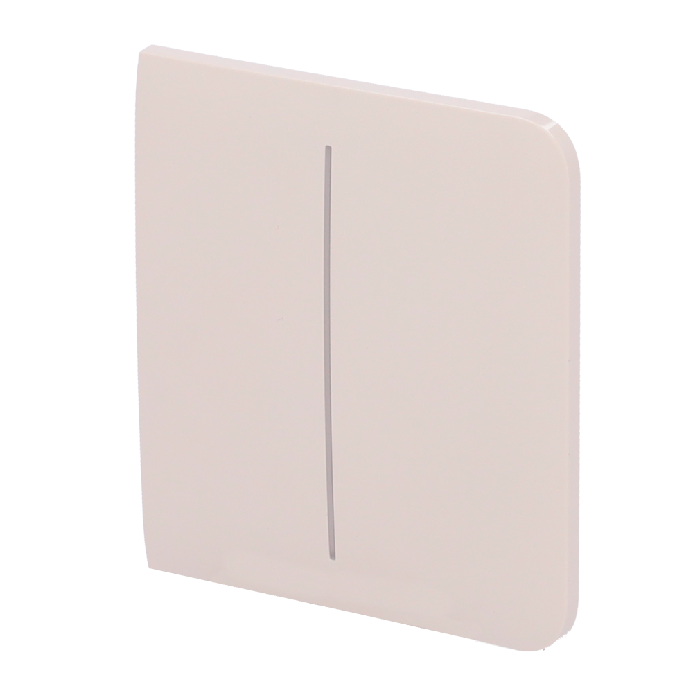 Ajax - LightSwitch SideButton - Pannello tattile per doppio interruttore della luce - Compatibile con AJ-LIGHTCORE-2G - Retroilluminazione a LED - Pannello tattile laterale senza contatto - Colore avorio