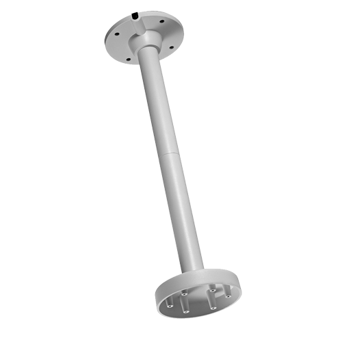 Roof bracket - Height 560 mm - Suitable for outdoor use - White color - Made in aluminum - Hollow pin