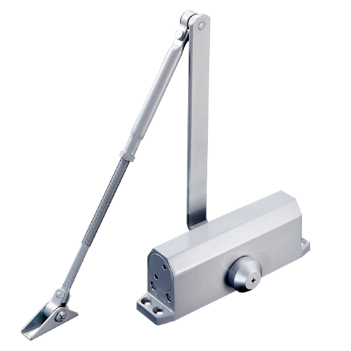 Door closer - For left or right opening - Metallic material - Doors up to 100 kg - Two closing speeds - 72 (Al) x 44.5 (Fo) x 226 (An) mm