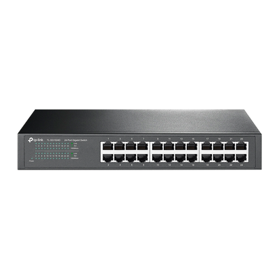 TP-LINK - Switch desktop Gigabit - 24 porte RJ45 - Velocità 10/100/1000 Mbps - Plug &amp; Play - Montaggio su rack