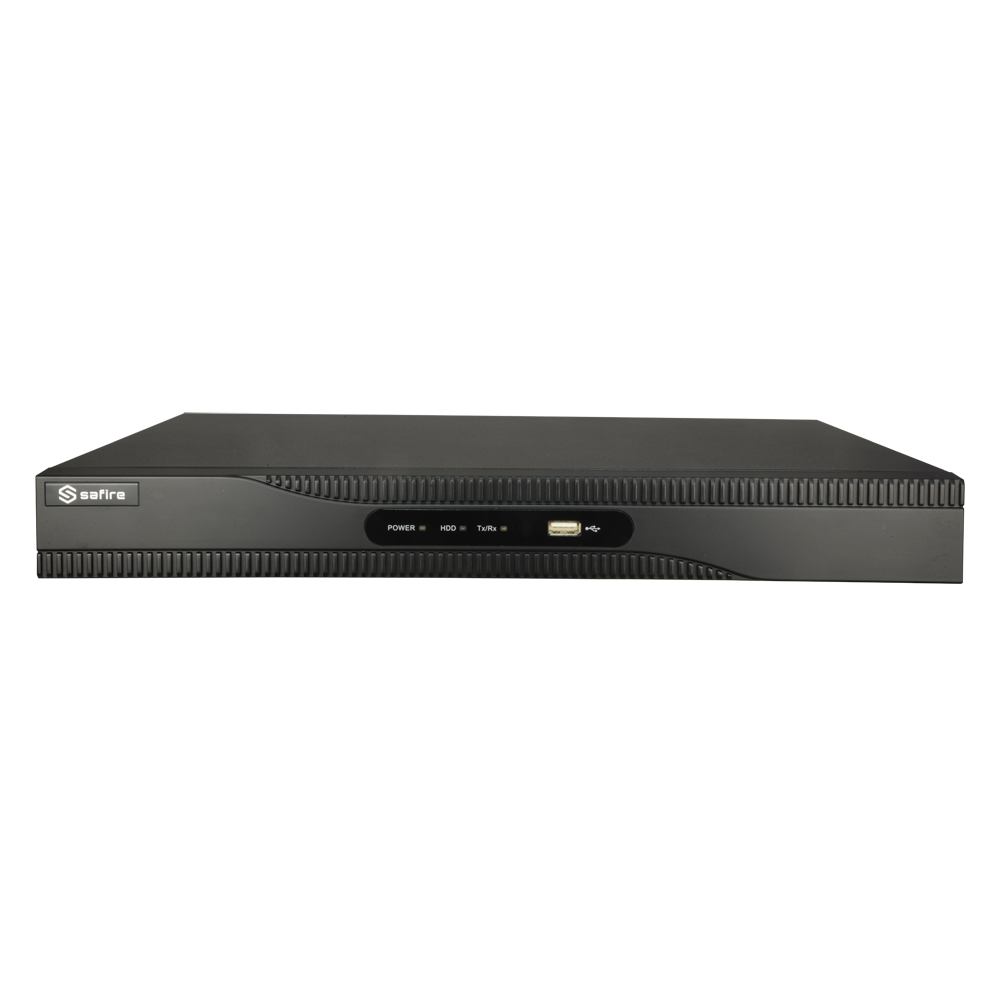NVR per videocamere IP - 8 CH video / Compressione H.265+ - Risoluzione massima 8Mpx - Larghezza di banda 80 Mbps - Uscita HDMI 4K e VGA - Ammette 1 hard disk