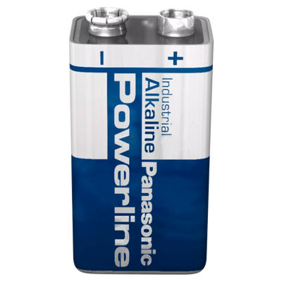 Panasonic - Batería PP3/6LR61 - Voltaje 9,0 V - Alcalina - Capacidad nominal 510 mAh - Compatible con productos del catálogo