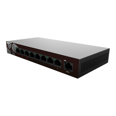 Switch Ezviz - 8 porte + 1 Uplink RJ45 - Velocità fino a 1000 Mbps su tutte le porte - Velocità di trasferimento di 18 Gbps - 3 porte prioritarie - Modalità Estesa, fino a 250m di portata
