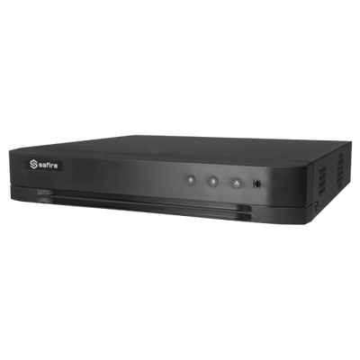 Videograbador Safire 5n1 - Audio sobre cable coaxial - 16CH HDTVI/HDCVI/HDCVI/AHD/CVBS/CVBS/ 16+2 IP - 1080P Lite (15FPS) - Salida HDMI Full HD y VGA - 1 HDD