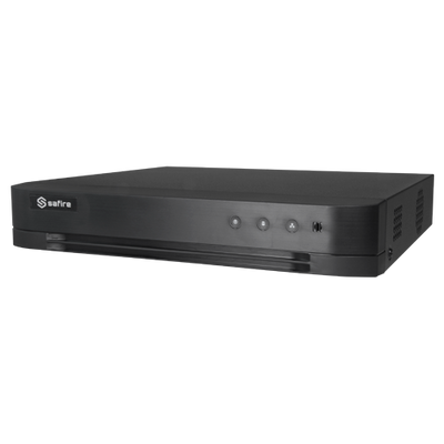 Safire H.265Pro+ 5n1 Video Recorder - Audio over coaxial cable - 4CH HDTVI/HDCVI/HDCVI/AHD/CVBS/CVBS/ 4+4 IP - 8Mpx Lite (8FPS) - Full HD HDMI and VGA output - 1 CH audio / 1 HDD