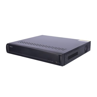 Safire Smart - NVR video recorder for A2 range IP cameras - 32CH video / PoE 16CH / H.265+ / 4HDD - Resolution up to 12Mpx / Bandwidth 192Mbps - HDMI 4K, HDMI FullHD and VGA / Dewarping Fisheye - Facial recognition / Intelligent search