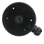Scatola di giunzione - Per telecamere dome - Per esterni - Installazione a tetto o parete - Colore nero - Passacavo