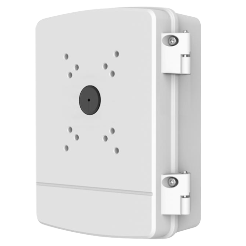 Scatola di giunzione - Per telecamere dome motorizzate - Adatto per uso in esterni - Installazione a tetto o parete - Colore bianco - Pin cavo