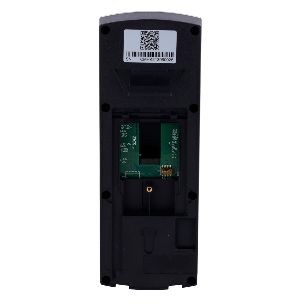 Access control with video intercom - Biometric and EM card - 10,000 fingerprints | 200,000 logs - TCP/IP, RS485, Wiegand and relay - Suitable for outdoor IP65 - Compatible with ZKTeco software | ZSmart app