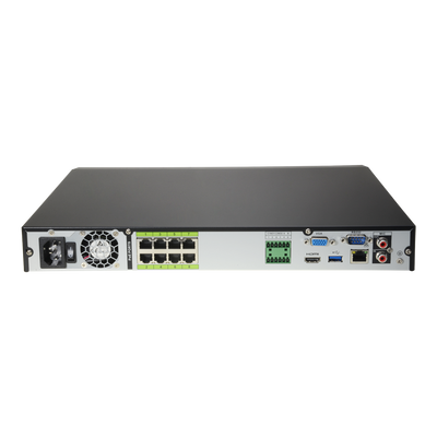 Videoregistratore X-Security NVR per telecamare IP - Risoluzione massima registrazione 12 Megapixel (4K) - Compressione H.265+/H.265/H.264+/H.264/MJPEG - 8 CH IP e 8 porte ePoE - Larghezza di banda 320 Mbps - Ammette 2 hard disk