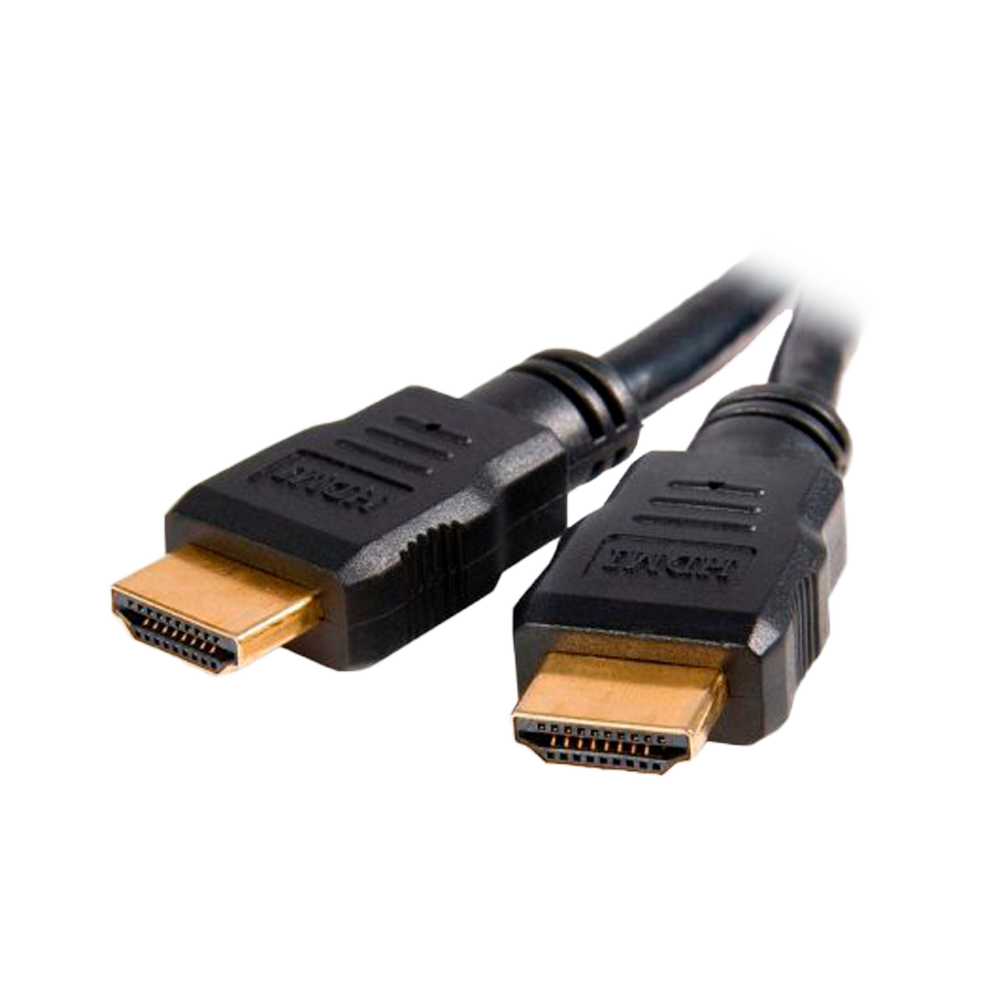 HDMI cable - HDMI type A male connectors - High speed - 1 m - Black color - Anti-corrosion connectors