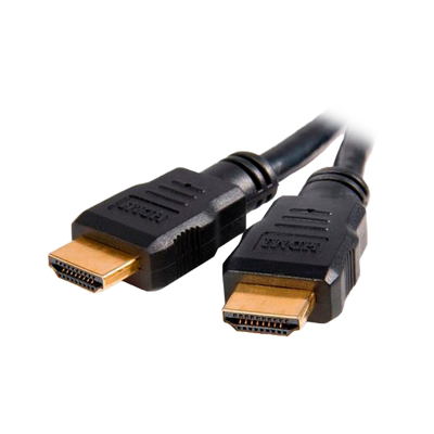 HDMI cable - HDMI type A male connectors - High speed - 1 m - Black color - Anti-corrosion connectors