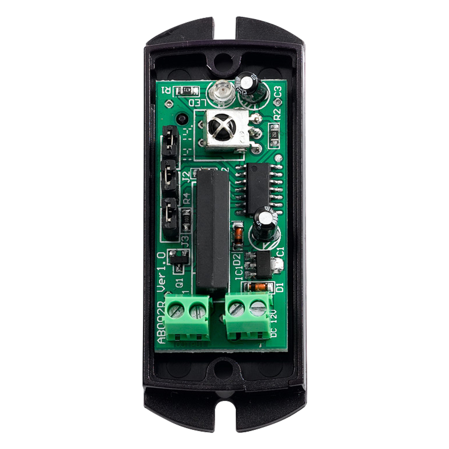Rilevatore di barriera a infrarossi - Cablato | 1 fascio - Distanza max. di rilevamento 10 / 20 m - Piccole dimensioni e facile installazione - Uscita relé - Alimentazione 9~16VDC/VAC - Innowatt