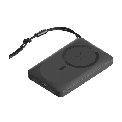 VEGER - Magnetic and wireless power bank - Capacity 10000mAh (38.5Wh) - Fast charging 22.5W - USB-C, Lightning inputs - USB-B, USB-C, wireless outputs