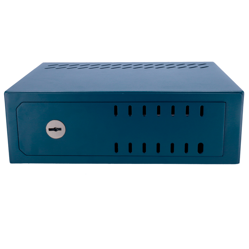 Safe for DVR - Specific for CCTV - For 1U rack DVR - Mechanical lock - With ventilation and cable glands - Quality and resistance