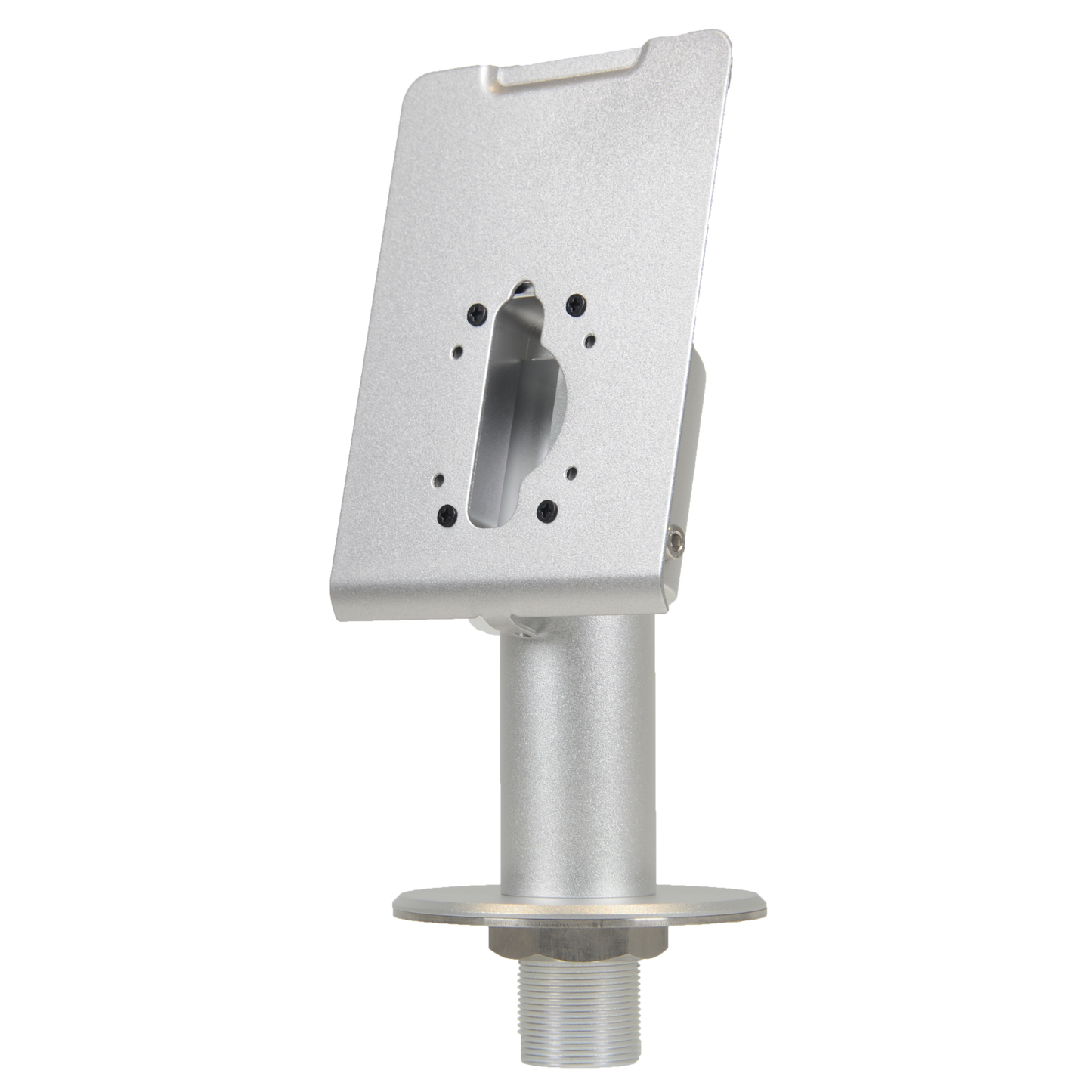 Soporte vertical para torniquetes - Específico para dispositivos de reconocimiento facial - Compatible con ZK-PROFACEX-TD - Orificios de conexión - 152 mm (H) x 50 mm (w) x 90 mm (Ø) - Fabricado en aleación de aluminio