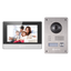 Video Doorphone Kit - 2-wire technology - Includes cover plate, monitor - Hub converter integrated in the monitor - Mobile app with P2P - Surface or flush mounting