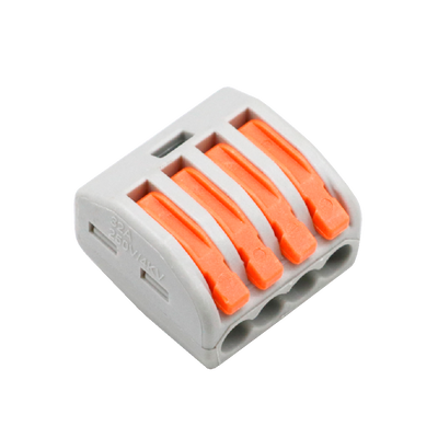 Safire - Conector de Cable - 1 Entrada y 3 Conexiones - Cable Calibre 28 ~ 12AWG - Sección 0,08 m²~ 4 mm² - 10 unidades