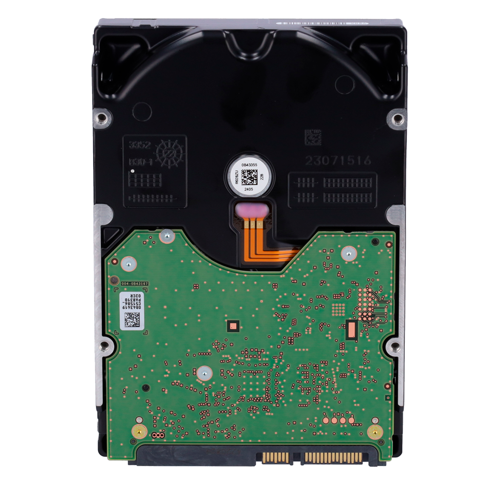 Western Digital hard drive - Designed for smart videos 24/7 - 10 TB capacity - SATA 6 Gb/s interface - Model WD101PURA - Supports 64 high definition cameras