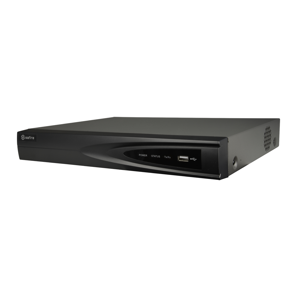 Videoregistratore 5n1 Safire - 4 CH HDTVI/HDCVI/AHD/CVBS (4Mpx) + 1 IP (6Mpx) - Audio su coassiale - Risoluzione 4Mpx Lite (15FPS) o 1080p Lite/720P (25FPS) - 1 CH Riconoscimento facciale - 2 CH Riconoscimento di persone e veicoli