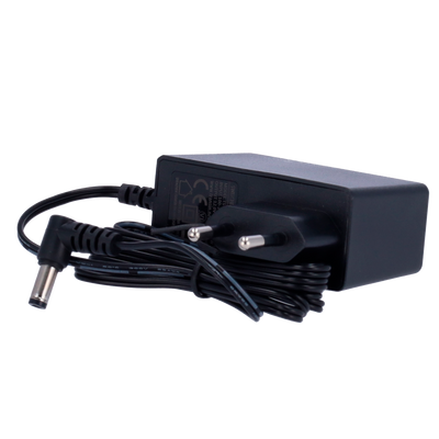 Power source - DC 12V 2A output - 1 L angled output - Standard jack - Stabilized - Cable length 1.5m