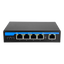 PoE Extender Switch - Ampia portata dell' alimentazione POE - 4 porte PoE + 1 Uplink RJ45 - IEEE 802.3 af/at/bt - Potenza massima totale 50 W - Porte 10/100/1000 Mbps
