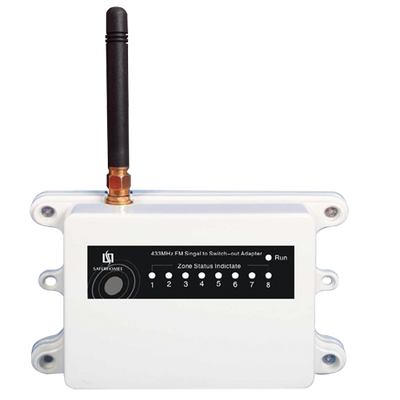 Receptor de barrera solar por infrarrojos - 2 entradas inalámbricas - 2 salidas cableadas - Hasta 6 dispositivos por entrada - Dip Switch de configuración