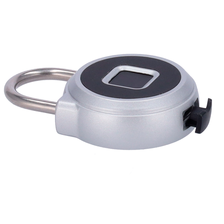 Candado inteligente Bluetooth - Apertura mediante huella y app - Capacidad 15 huellas - Diámetro de la viga de 4 mm - Batería integrada 110 mAh - Apto para interior