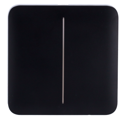 Ajax - LightSwitch SoloButton - Touch panel for double light switch - Compatibility with AJ-LIGHTCORE-2G - LED backlight - Touch panel without contact - Black color