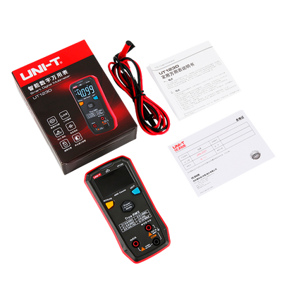 Multímetro digital de bolsillo - Medición de tensión CC y CA hasta 600V - Medición de intensidad CC y CA hasta 10A - Medición de resistencia y capacitancia - True RMS | Función NVC - Zumbador para prueba de continuidad