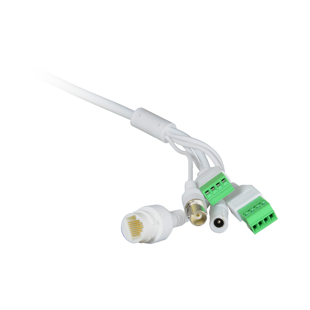 Telecamera Turret IP 4 Megapixel - 1/3" Progressive Scan CMOS - Motion Detection 2.0 di persone e veicoli - Ottica Varifocale 2.8~12 mm - Compressione H.265+ - Audio / Allarmi / PoE -