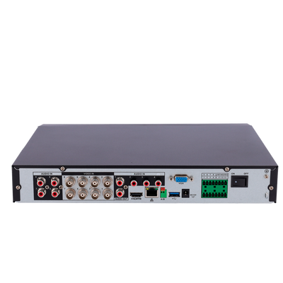 5n1 X-Security Video Recorder - 8 CH HDTVI/HDCVI/AHD/CVBS (4K) + 8 IP (8Mpx) - Alarms | Audio over coaxial - 4K resolution (7FPS) - 2 CH Facial Recognition - 8 CH Recognition of people and vehicles