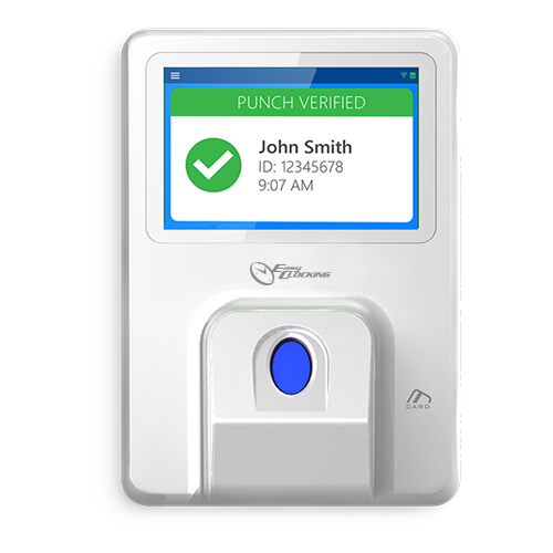 Control de Asistencia - Huellas dactilares, EM RFID y teclado - 1.000 usuarios / 1.000.000 de registros - WiFi, TCP/IP, USB y Wiegand y PoE - Sensor de huellas dactilares con imágenes multiespectrales - Software en la nube Easyclocking no incluido.