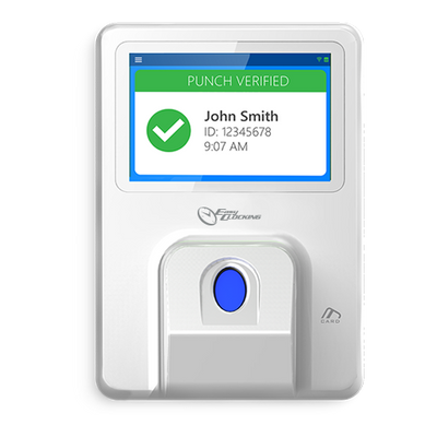 Control de Asistencia - Huellas dactilares, EM RFID y teclado - 1.000 usuarios / 1.000.000 de registros - WiFi, TCP/IP, USB y Wiegand y PoE - Sensor de huellas dactilares con imágenes multiespectrales - Software en la nube Easyclocking no incluido.