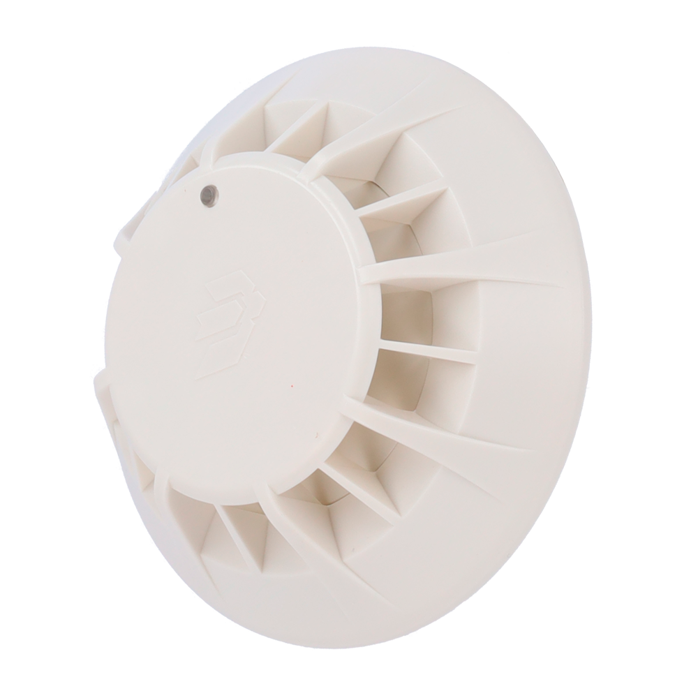 Rilevatore termico convenzionale Jade Bird - Sensibilità e classe regolabili (A2R, A2, A2S) - LED con visione 360° - Uscita indicatore remoto - Non include base - Certificato EN 54-5