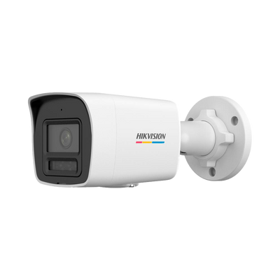 Hikvision - Cámara Bullet IP gama Value - Resolución 2 Megapíxel (1920x1080) - Lente 4 mm | ColorVu - Luz híbrida (IR+blanca) 30 m | PoE IEEE802.3af  - Detección de movimiento 2.0 | IP67