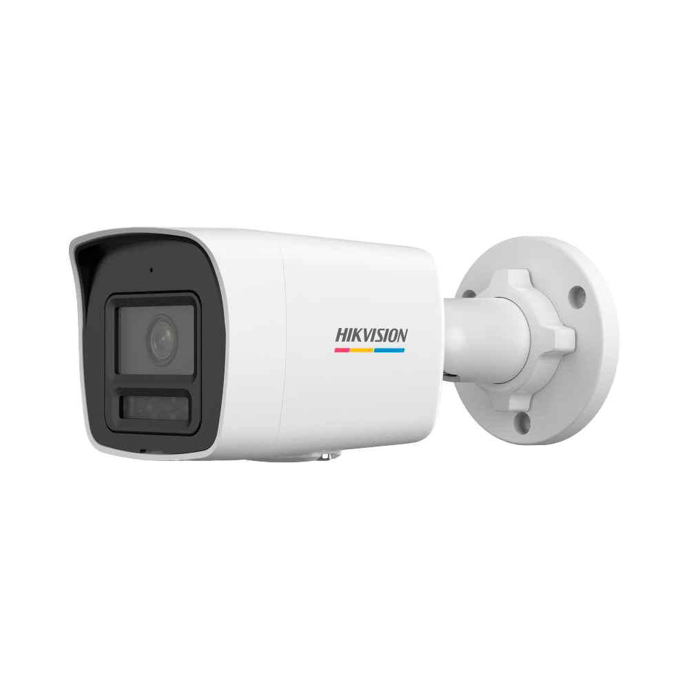Hikvision - Cámara Bullet IP gama Value - Resolución 4 Megapixel (2560x1440) - Lente 2.8 mm | ColorVu - Luz híbrida (IR+blanca) 30 m | PoE IEEE802.3af - Detección de movimiento 2.0 | IP67