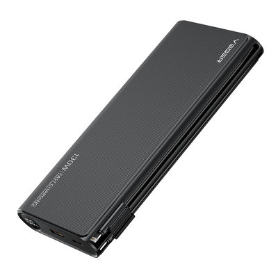 VEGER - External battery - Capacity 25000 mAh - Voltage 3.7 V / Lithium polymer - Nominal capacity 14900 mAh - Power 92.5Wh