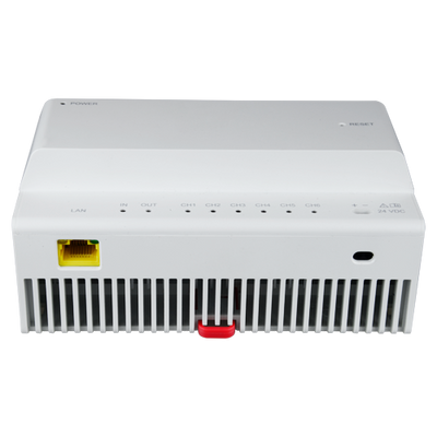 converter - 2-wire to IP - 6 groups of 2-wire - TCP / IP with RJ45 - Powers 2-wire devices - Cascade Hub connection