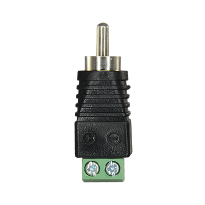 SAFIRE connector - RCA male - Output +/ from 2 terminals - 36 mm (Fo) - 13 mm (An) - 5 g