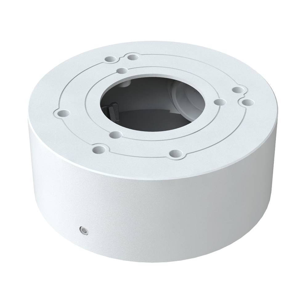 Safire Smart junction box - For dome cameras - Suitable for outdoor use - Roof or wall installation - Base diameter 96 mm - Cable gland