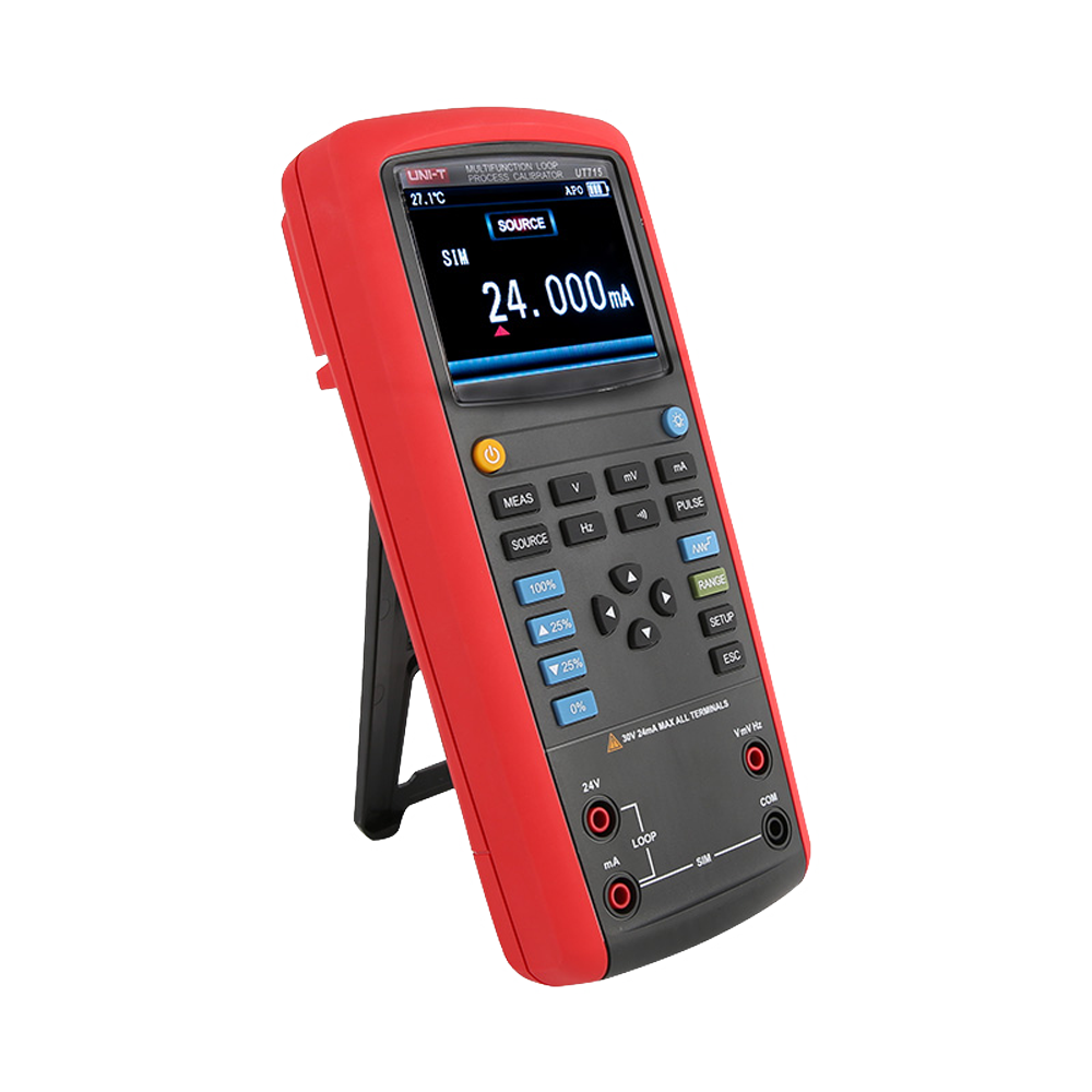 Strumento di calibrazione del processo di retroazione/loop - Display LCD fino a 20000 conteggi - Misura e genera tensioni di retroazione - Misura e genera correnti di retroazione - Comunicazione USB disponibile - Spegnimento automatico