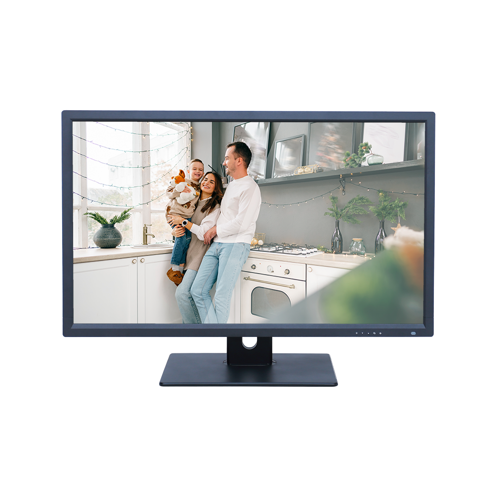 Monitor SAFIRE LED 32" 4N1 - Progettato per la videosorveglianza 24/7 - HDMI, VGA, BNC e Audio - Risoluzione 1920x1080 - Filtro antirumore - Basso consumo