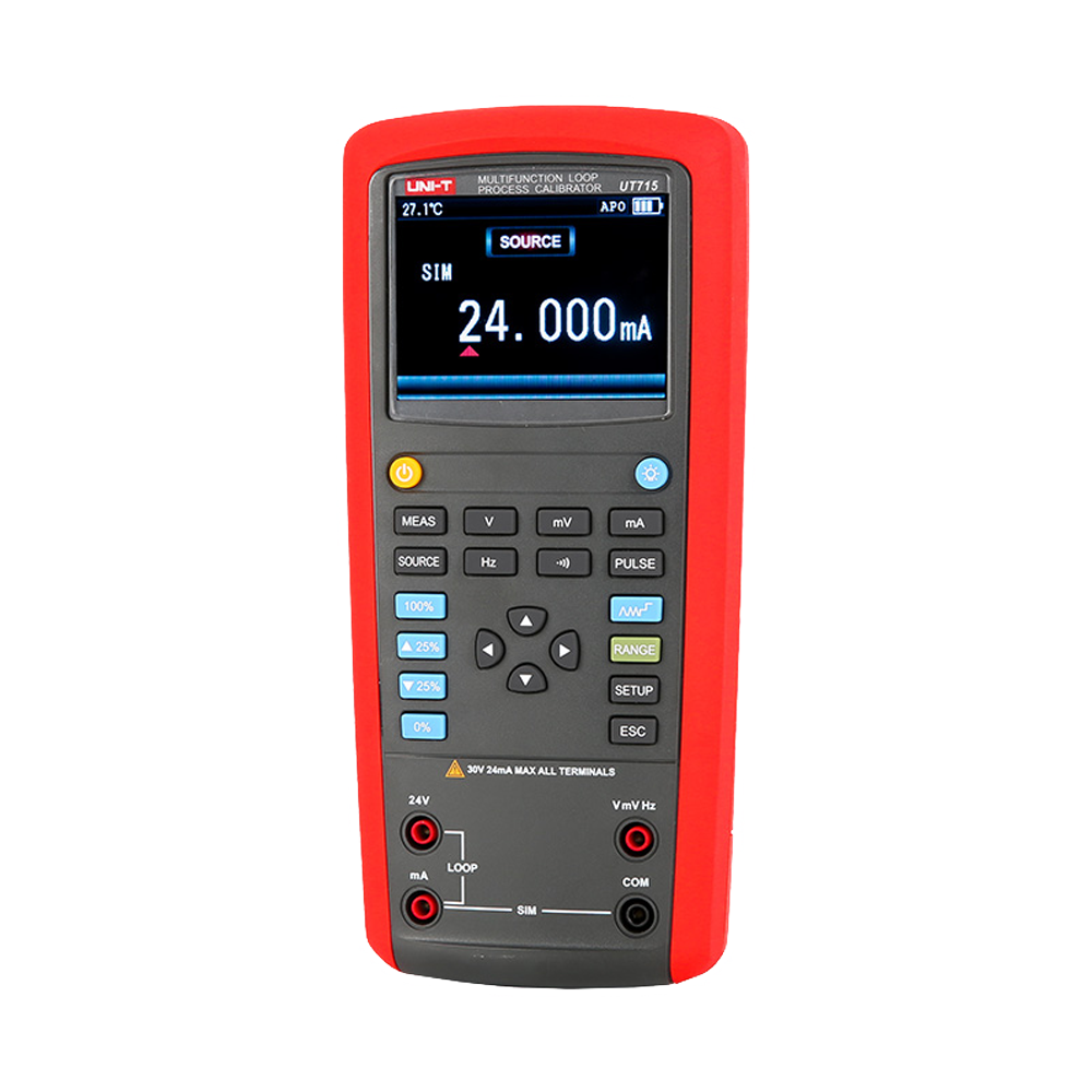 Loop/Feedback process calibration tool - LCD display up to 20000 counts - Measure and generate feedback voltages - Measure and generate feedback currents - USB communication available - Auto power off